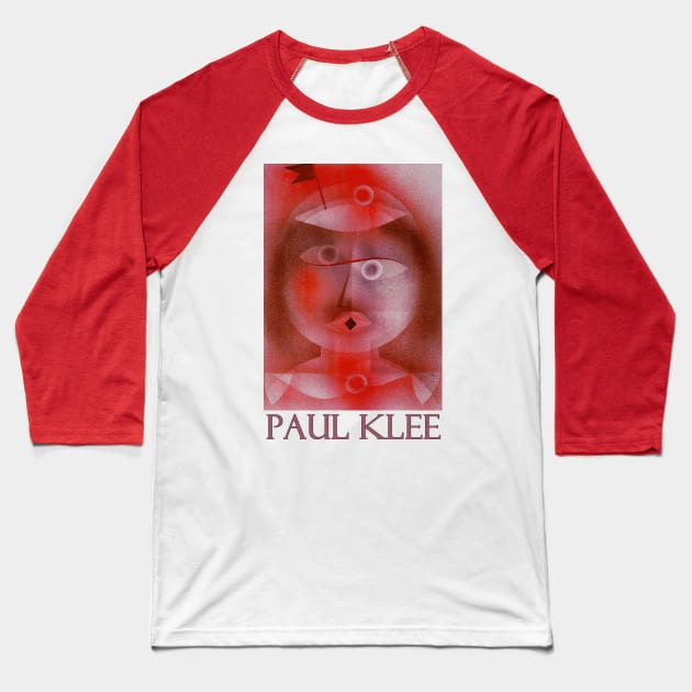 The Mask with the Little Flag by Paul Klee Baseball T-Shirt by Naves